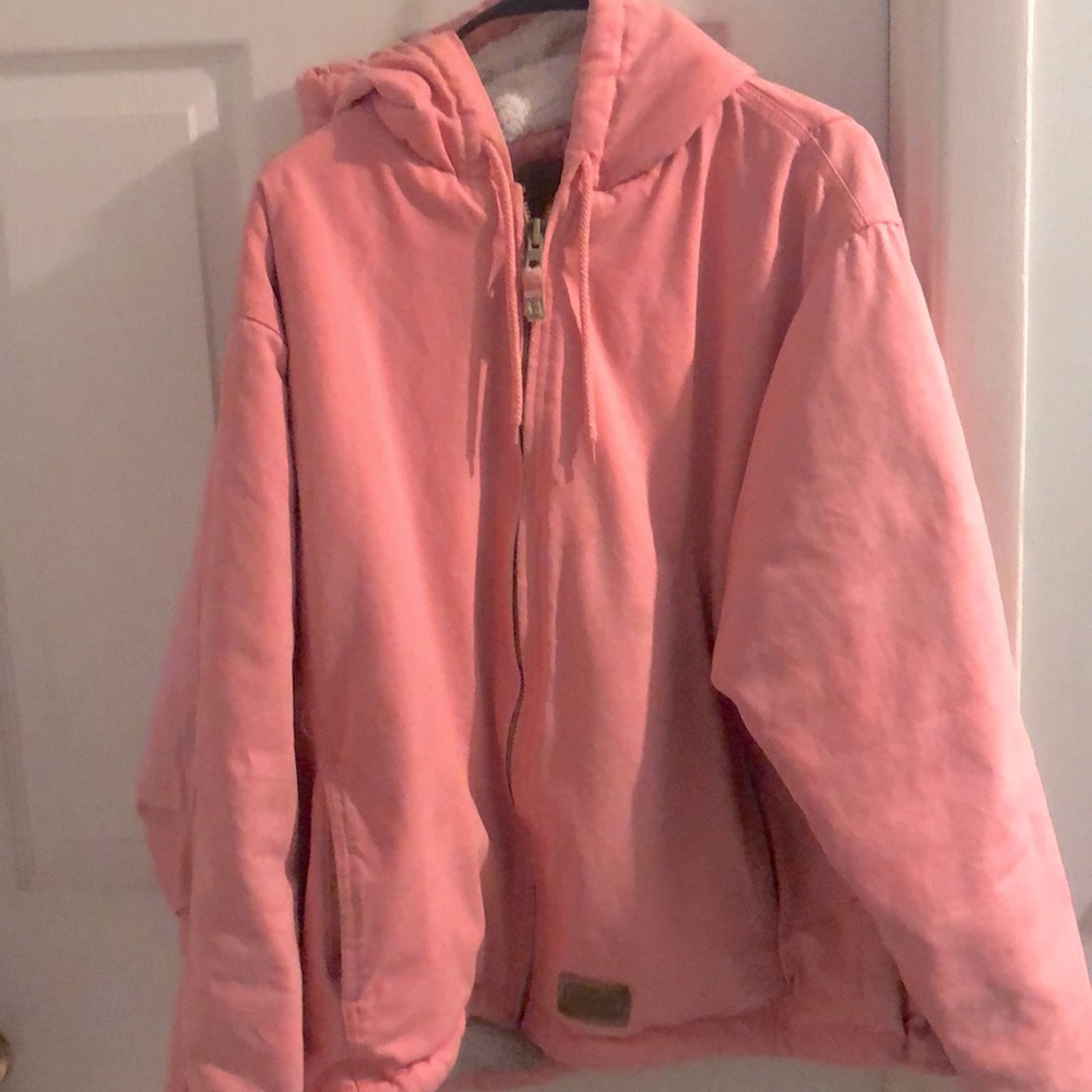 C.E. Schmidt utility wear. Similar to Carhart. Pink. XL